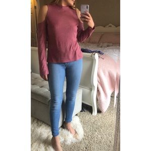 Cold shoulder Jack by BB Dakota long sleeve